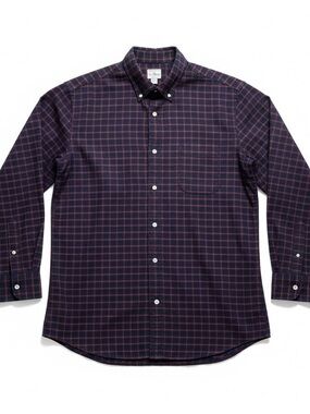 J.Crew Men’s Classic Plaid 100% Pima Cotton Button Down Shirt Large